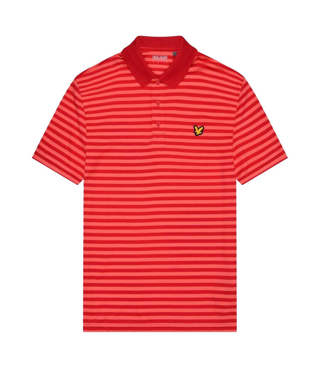 Polo De Golf Motif Rayure Large Homme Rouge Lyle & Scott-2