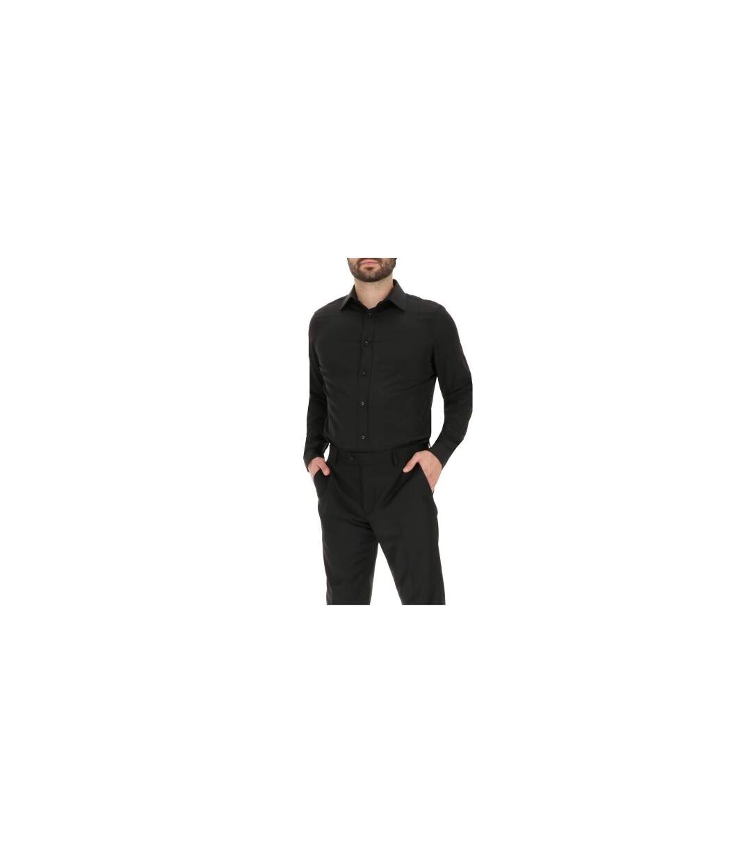 Mens Oxford Long-sleeved Shirt Black Scotch And Soda-1