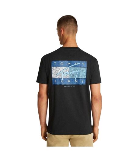 T-shirt Motif/style Drapeau Homme Noir Tommy Jeans