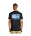 T-shirt Motif/style Drapeau Homme Noir Tommy Jeans-3