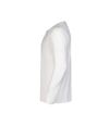 James Harvest Mens Stoneton Melange Long-Sleeved Sweatshirt (White)