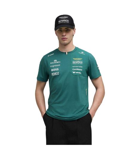 T-shirt Motif/style Puma F1 Homme Vert Aston Martin