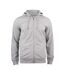 Veste À Capuche Premium Homme Gris Chiné Clique-2