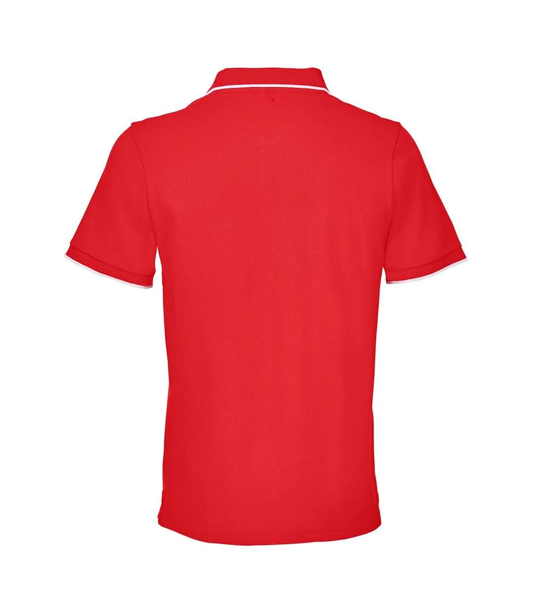 Polo Palermo Adulte Rouge Vif Blanc SOLS-2
