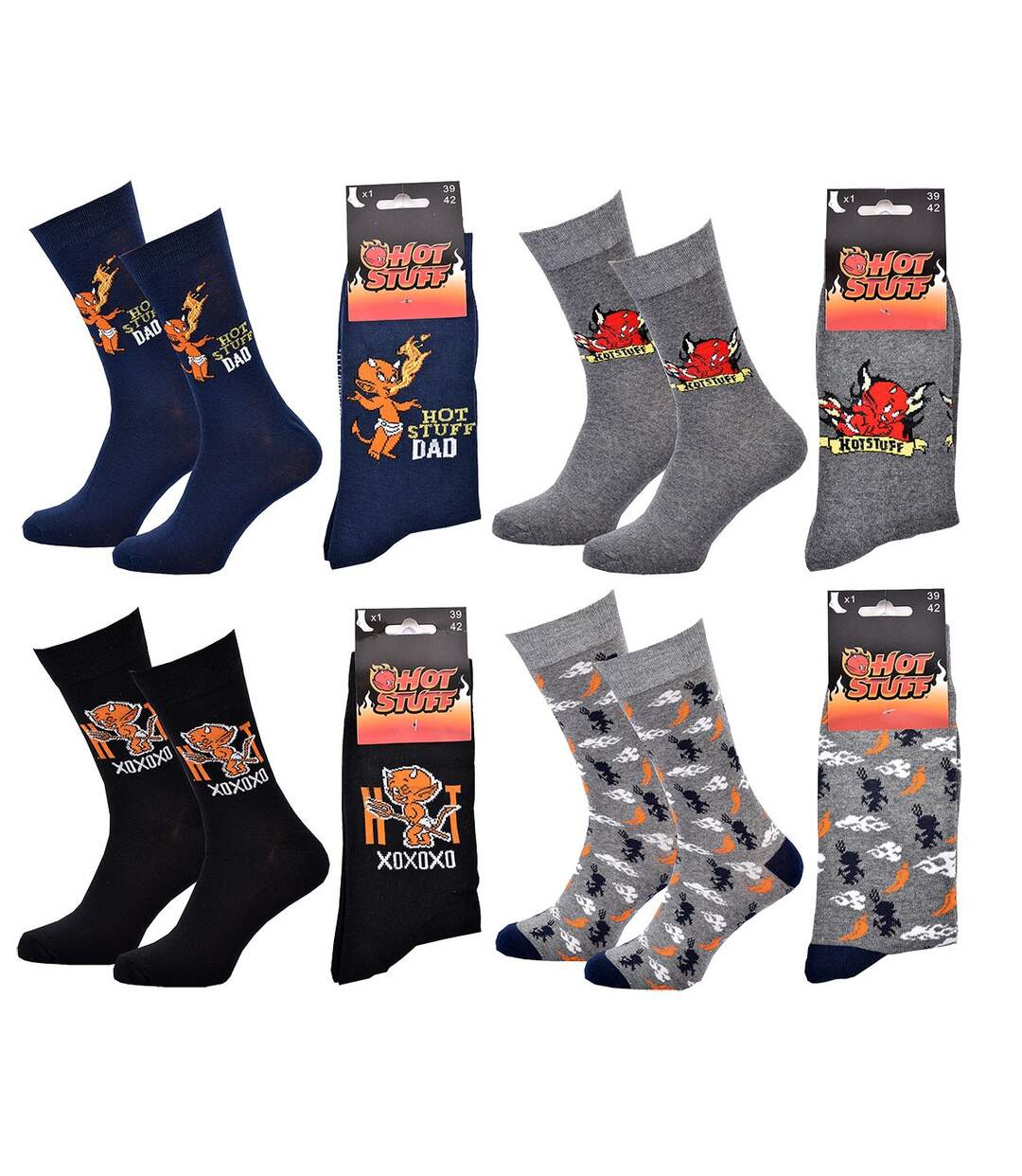 Chaussettes Pack HOMME HOT STUFF Pack de 4 Paires 1787