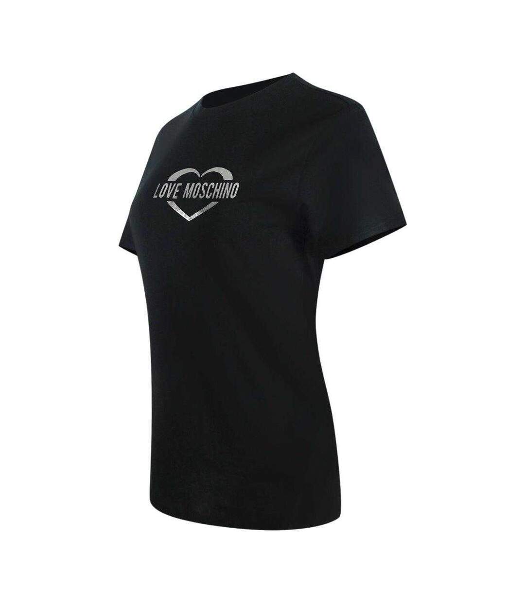 T-shirt Motif/style Cœur Brillant Femme Noir Love Moschino-3