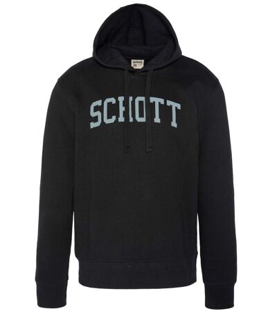 Sweat à capuche gros logo  -  Schott - Homme