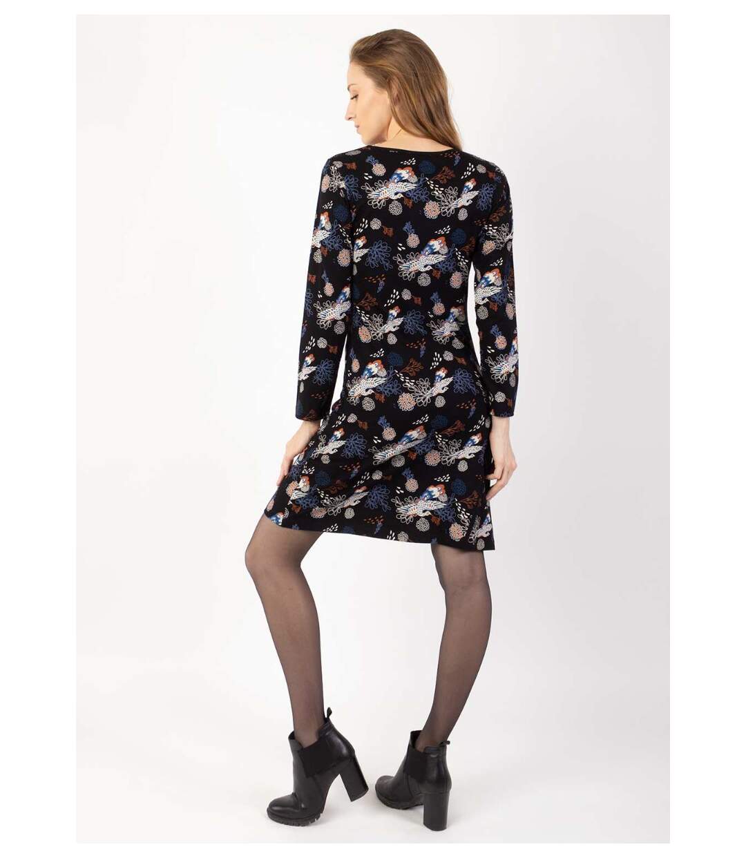 Robe courte en coton ARYA imprimé floral Coton Du Monde