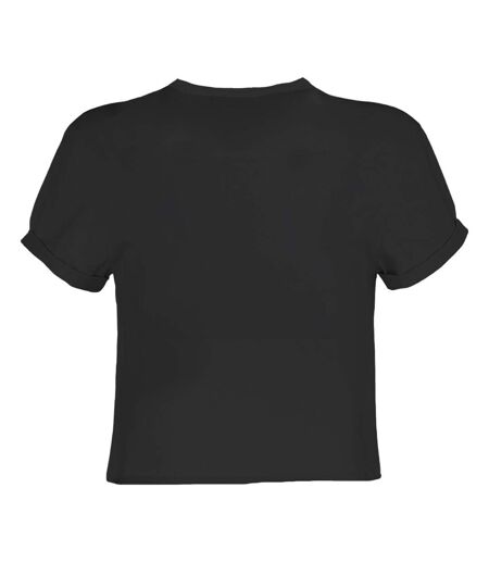 Womens/ladies Pete And Carl The Libertines Crop Top Charcoal Amplified