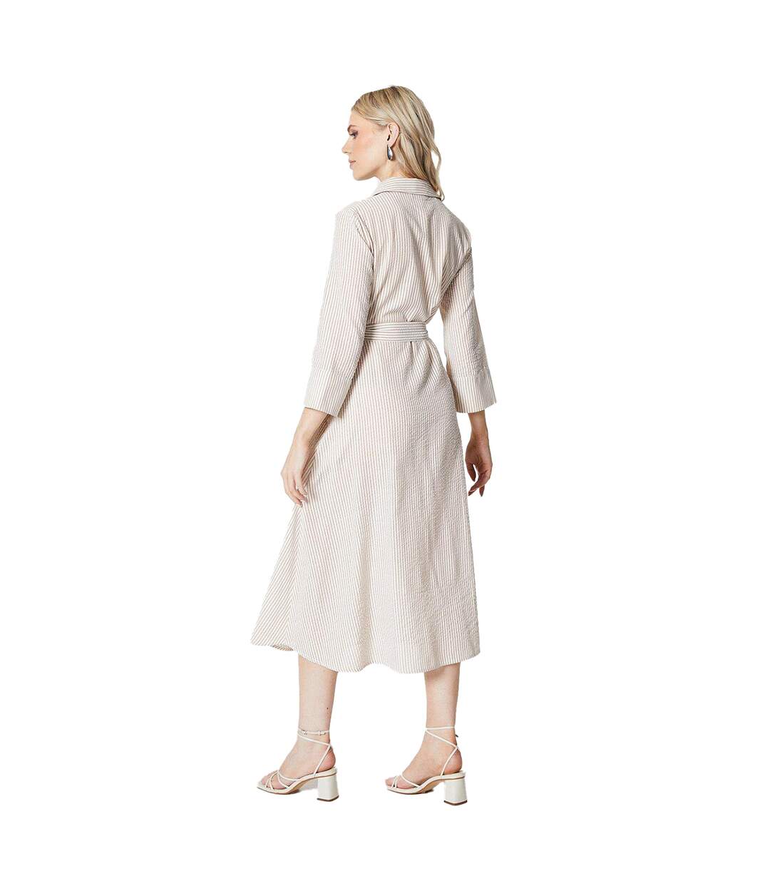 Robe chemisier mi-longue femme taupe Principles