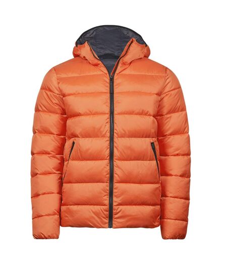 Tee Jays Unisex Adult Lite Hooded Padded Jacket (Dusty Orange)