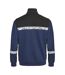 Mens Progression Hi-vis Full Zip Sweatshirt Navy Black Projob-2