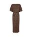 Womens/ladies Tilly Maxi Dress Brown Never Fully Dressed-2
