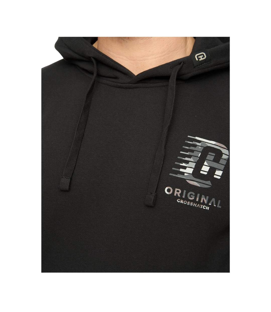 Mens Winchamp Hoodie Black Crosshatch-4