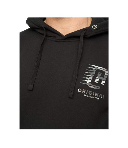 Mens Winchamp Hoodie Black Crosshatch