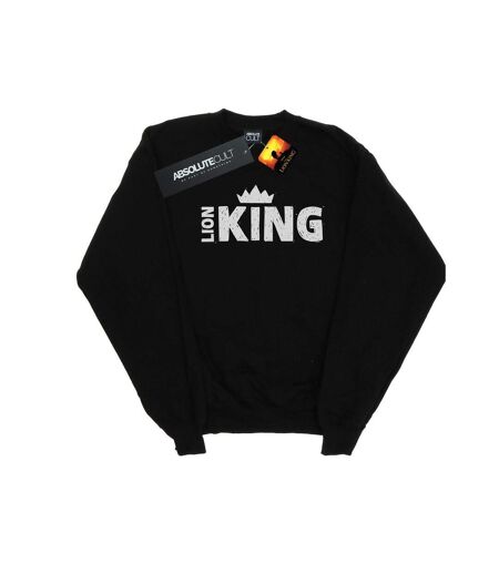 Disney Sweatshirt à couronnes Le Roi Lion Movie Womens/Ladies (Noir) - UTBI22231
