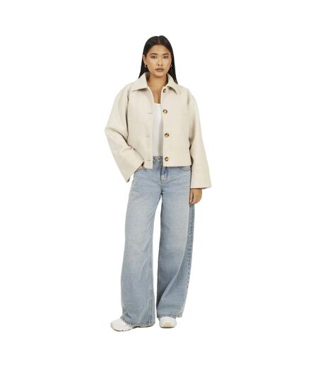 Veste Femme Beige Chiné Brave Soul