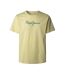T-Shirt jaune homme pepe jeans eggo-1
