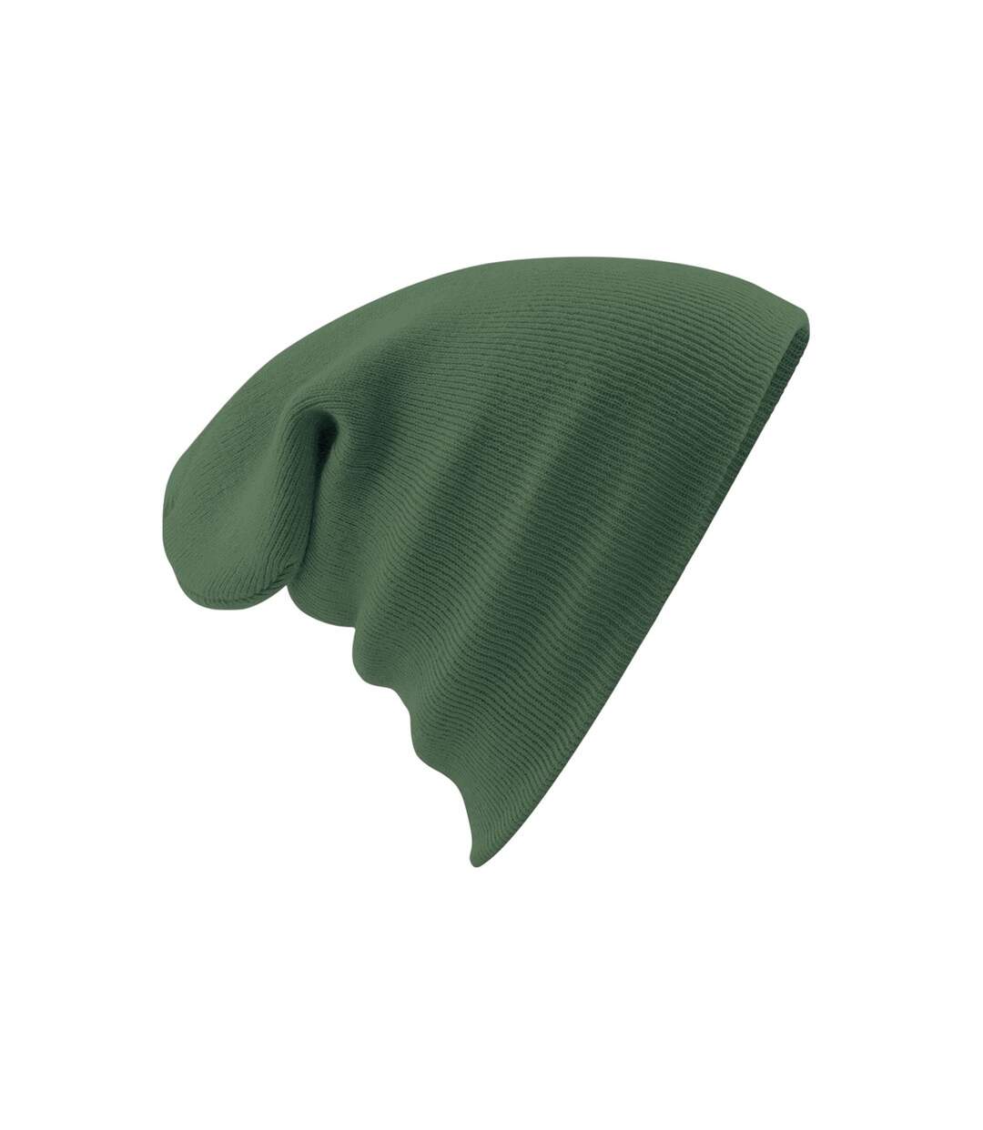 Bonnet à revers mixte vert kaki foncé Beechfield