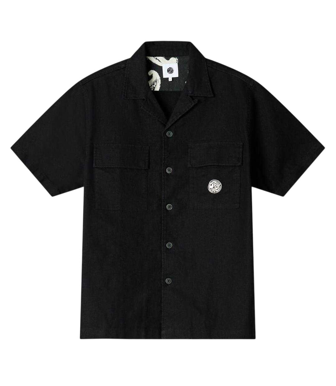 Mens Regular Short-sleeved Shirt Black Pretty Green-2
