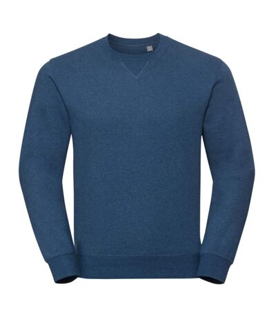 Russell Mens Authentic Melange Sweatshirt (Ocean Melange)