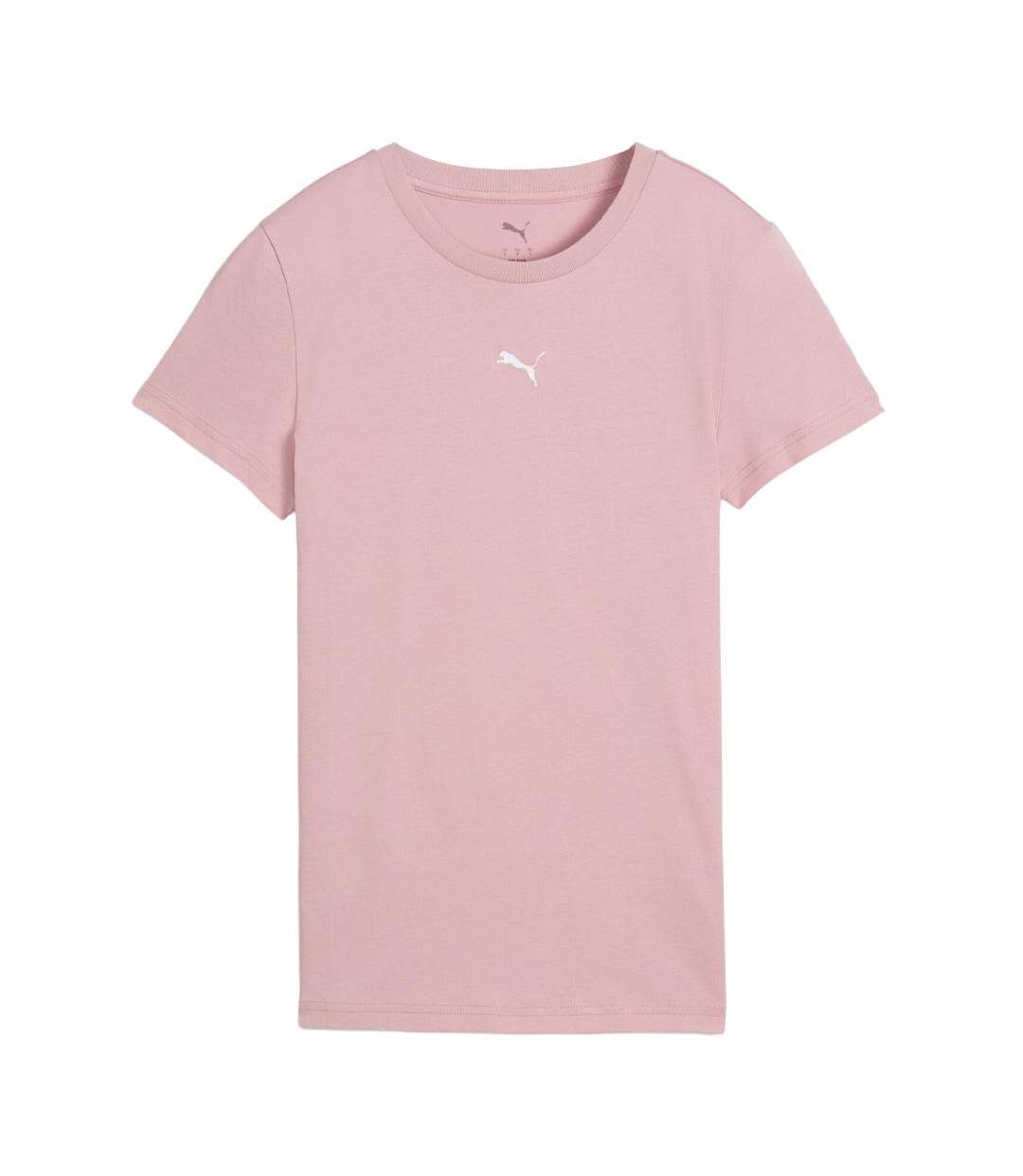 T-Shirt rose pâle femme puma centered-1