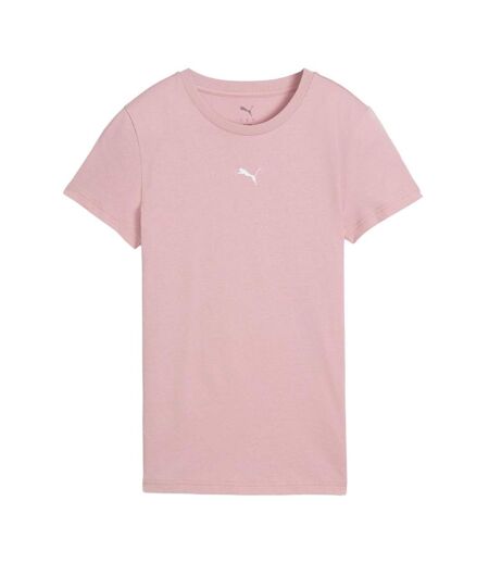 T-Shirt rose pâle femme puma centered