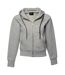 Tee Jays Womens/Ladies Full Zip Hooded Sweatshirt (Heather Gray)