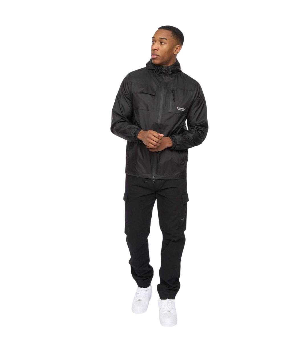 Veste Motif/style Logo Homme Noir Crosshatch-1