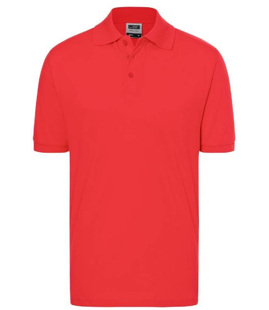 Polo manches courtes - Homme - JN070C - rouge tomate