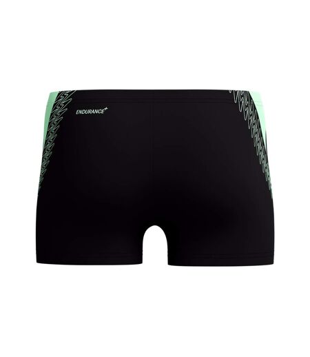 Mens Hyperboom Splice Swim Shorts Black Green Speedo