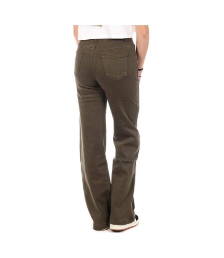 Jean loose vert foncé femme monday premium 1807