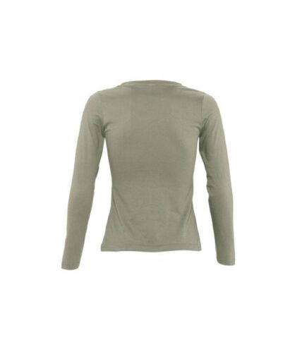 SOLS Majestic - T-shirt à manches longues - Femme (Kaki) - UTPC314