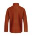 Mens cruiser macaroni quarter zip pullover brick red Weird Fish