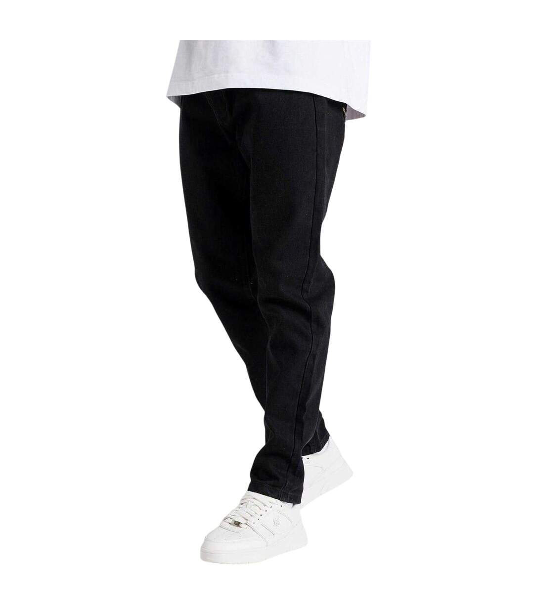 Jean Motif/style Broderie Florale St Jean Homme Noir SikSilk-2