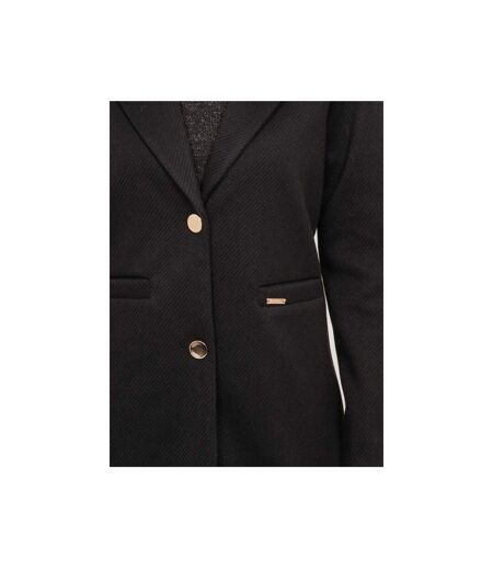 Manteau mi-long col tailleur boutons dorés ULTEMA - Dona X Lisa