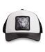 Casquette trucker semi curved avec filet bi-matière  animal White Tig Hatfield-1