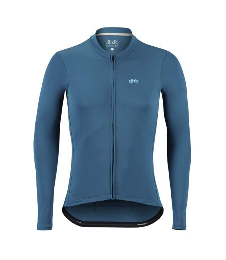 Mens Blok Lightweight Long-sleeved Cycling Jersey Ink Blue Dhb