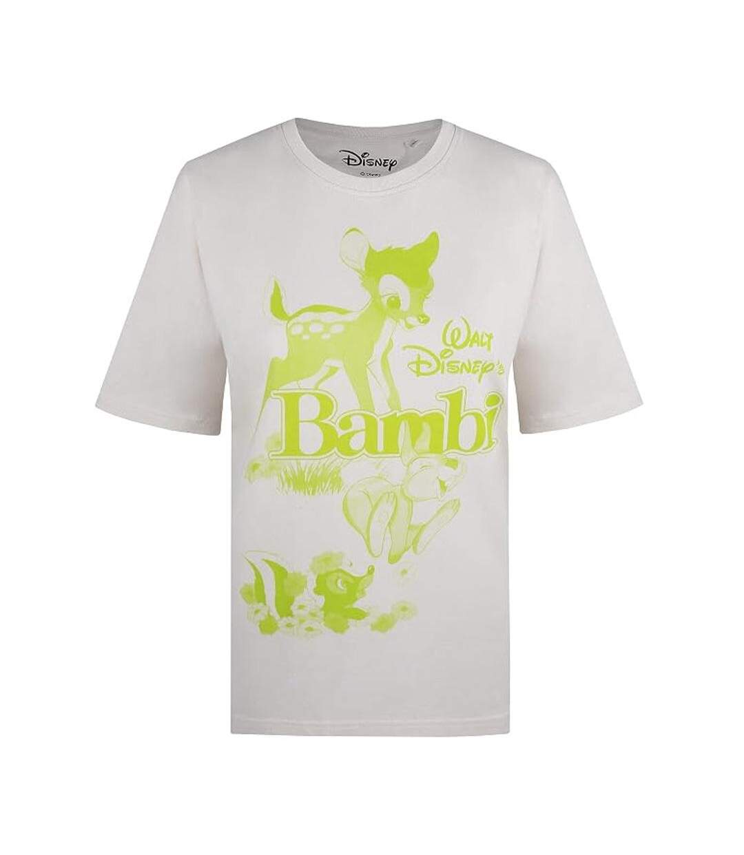 T-Shirt beige femme disney bambi pale-2