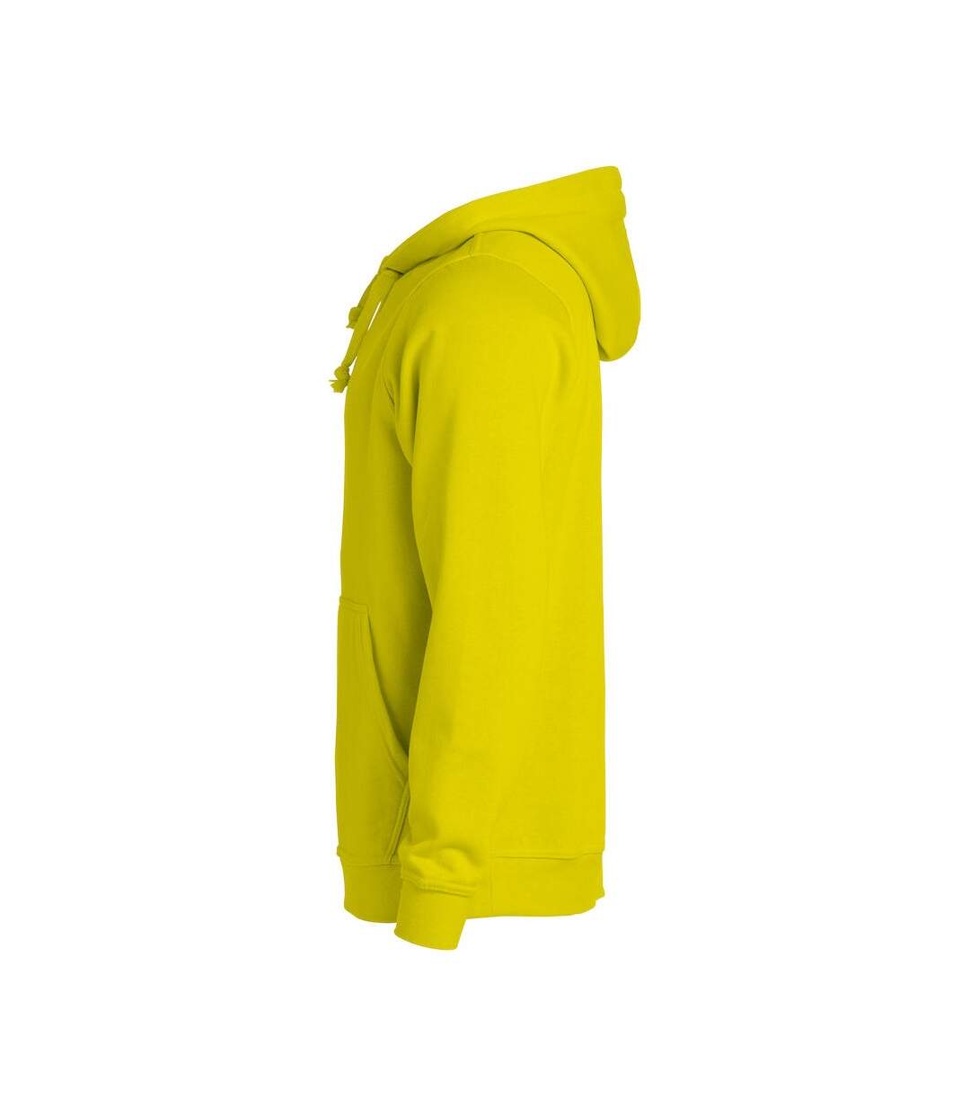 Sweat à capuche basic adulte jaune fluo Clique-3