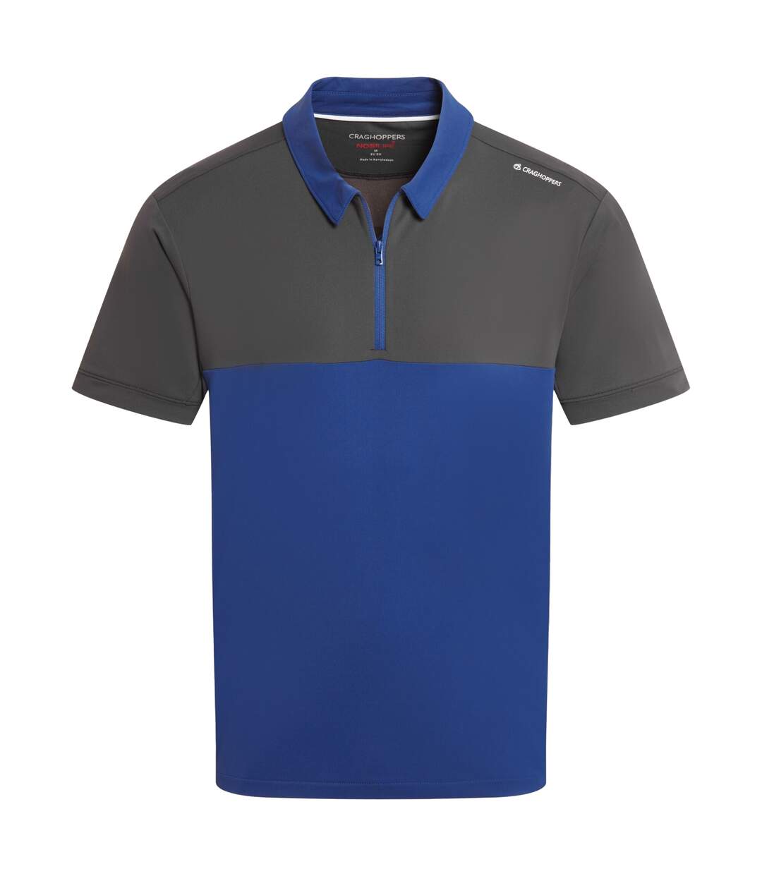 Mens Avro Nosilife Short-sleeved Golf Polo Shirt Dark Iron Craghoppers-2
