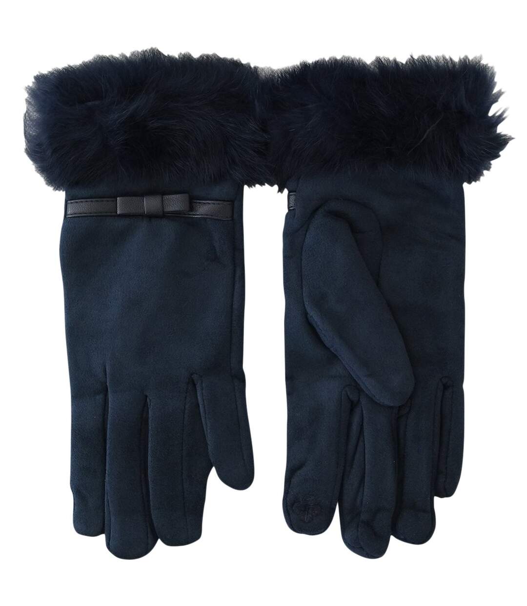 Gants fausse fourrure-2