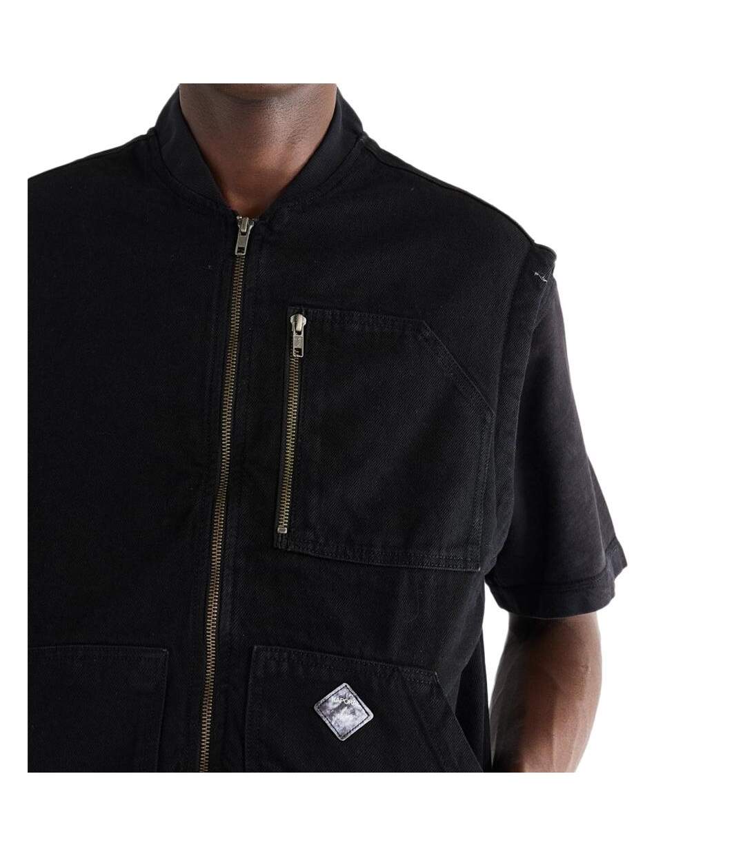 Veste sans manches noire homme kaporal rixe-3