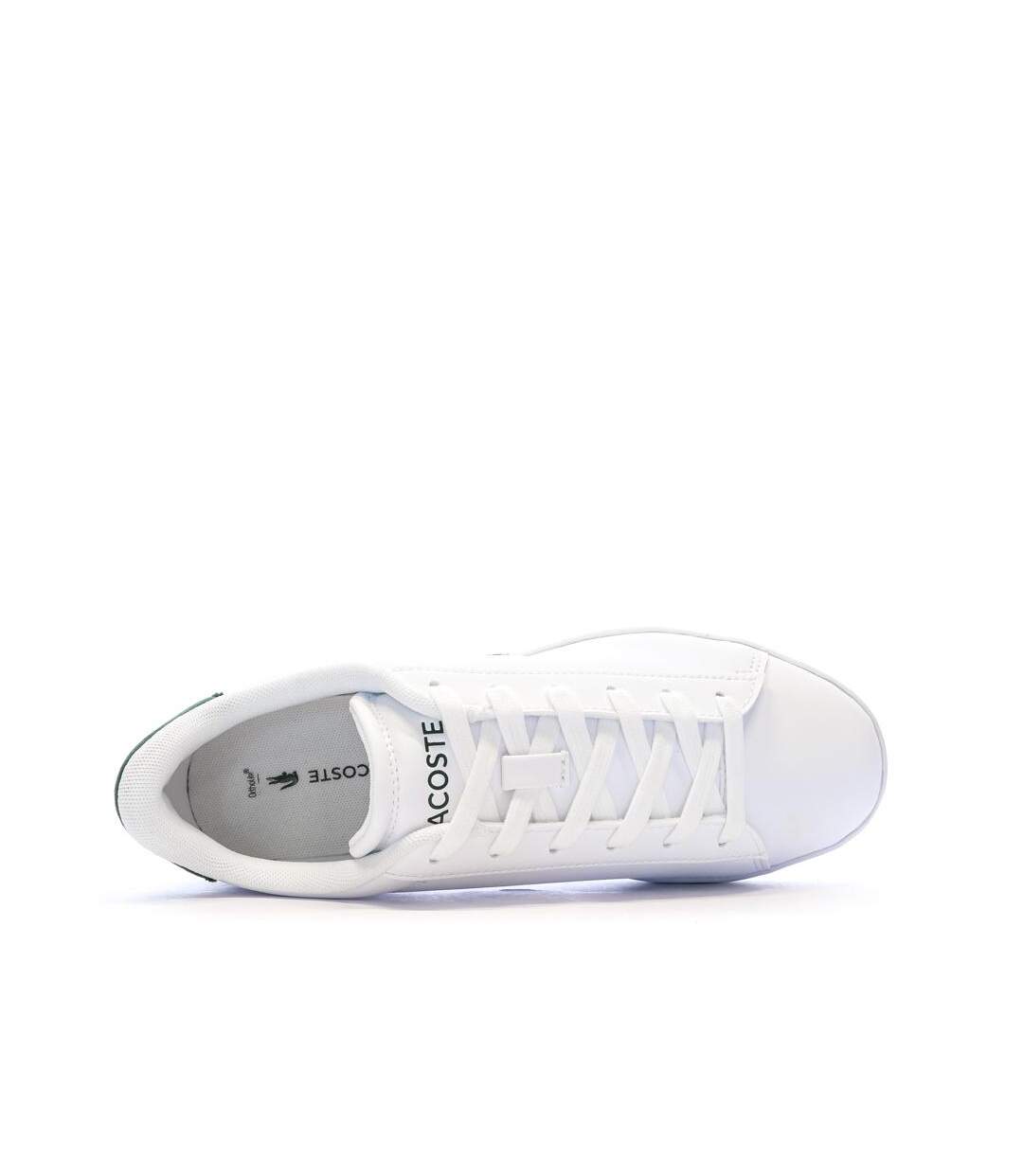 Baskets blanches/vertes femme lacoste carnaby set-4
