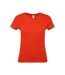 T-shirt #e150 Femme Rouge Feu B&C-1