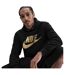 Mens Bold Hoodie Black Gold Nike-4