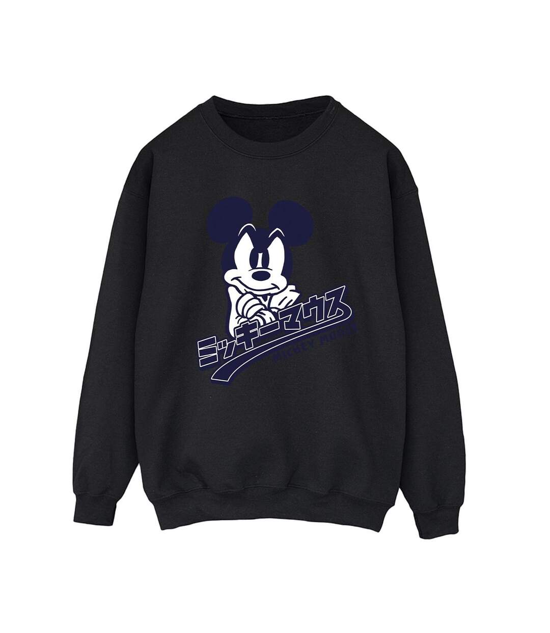 Disney Sweat-shirt japonais Mickey Mouse Femme/Ladies (Noir) - UTBI28598-1