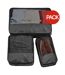 Pack of 3  Escape packing cube set  black Bagbase-1