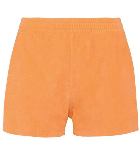 Short écoresponsable en éponge - Femme - PAT728 - orange abricot