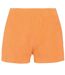 Short écoresponsable en éponge - Femme - PAT728 - orange abricot-1